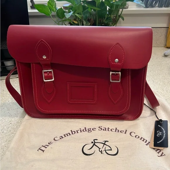 Cambridge Satchel Company 13” Satchel Red - Picture 2 of 5